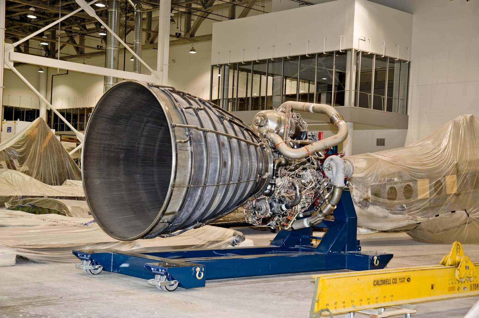 The main engine of a space shuttle